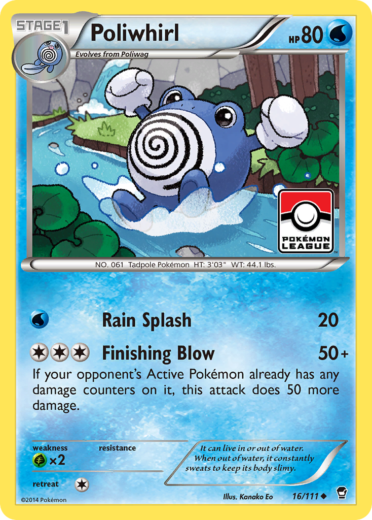 Furious Fists Poliwhirl #16 League Promo